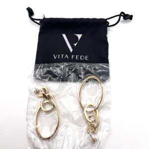 Vita Fede Gold Oval Earrings